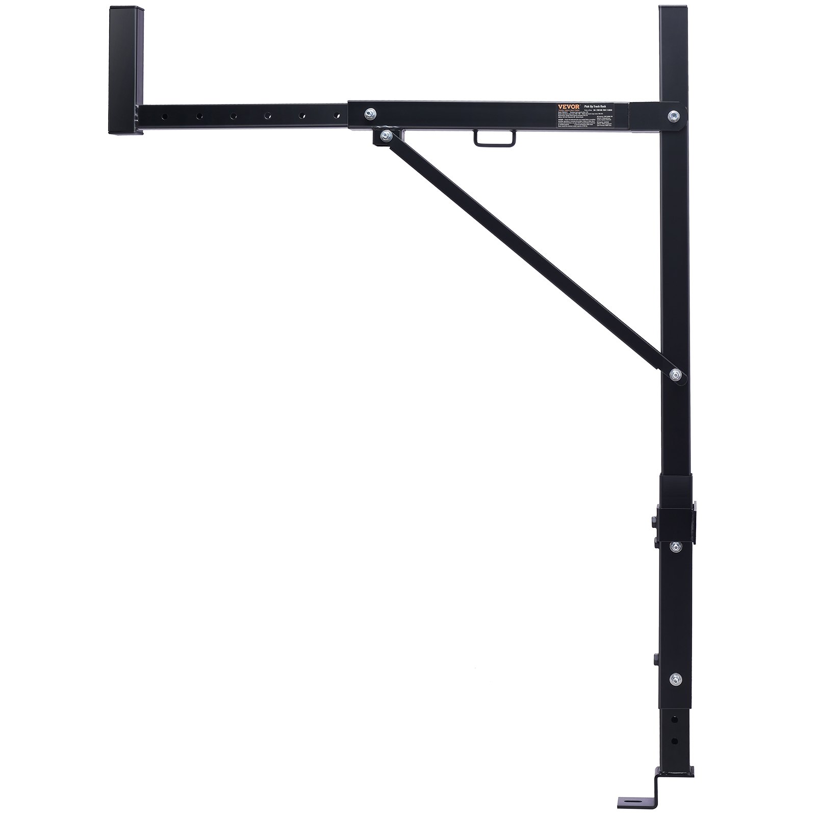 VEVOR Portaequipajes para Coche de Acero Barras Universales Carga de 113 kg Portaequipajes para Camiones Altura Ajustable de 98-110,8 cm Ancho de 490-870 mm para Kayak, Tabla de Surf, Madera, Escalera
