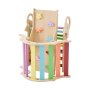 VEVOR Estructura de Escalada para Niños y Bebés, Gimnasio Montessori Plegable, con Xilófono Cojín Rampa de Tobogán Arco de Escalada, Triángulo Pikler, Juguete Multifuncional para Niños, Color Arcoíris