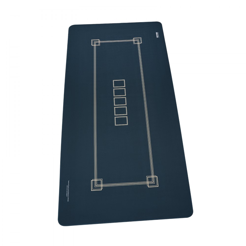 VEVOR Tapete de Mesa de Poker 180 x 90 cm Tablero de Mesa de Poker para 6-8 Jugadores con Bolsa de Transporte Alfombra de Póquer Impermeable para Juegos de Poker, Sala de Poker, Rectangular, Verde