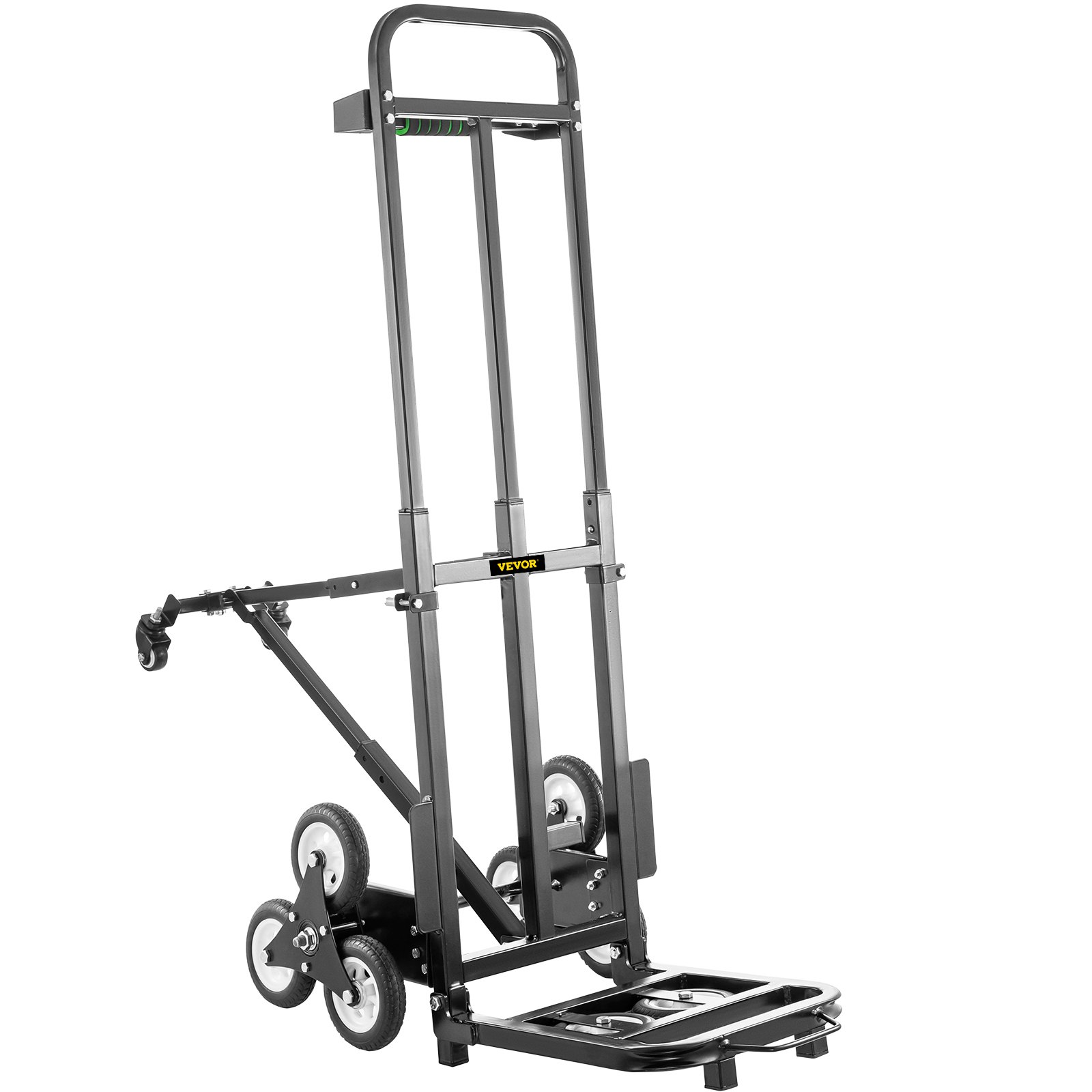 VEVOR Carro para Subir Escalera Plegable 209 kg Carretilla de Mano con 6 Ruedas