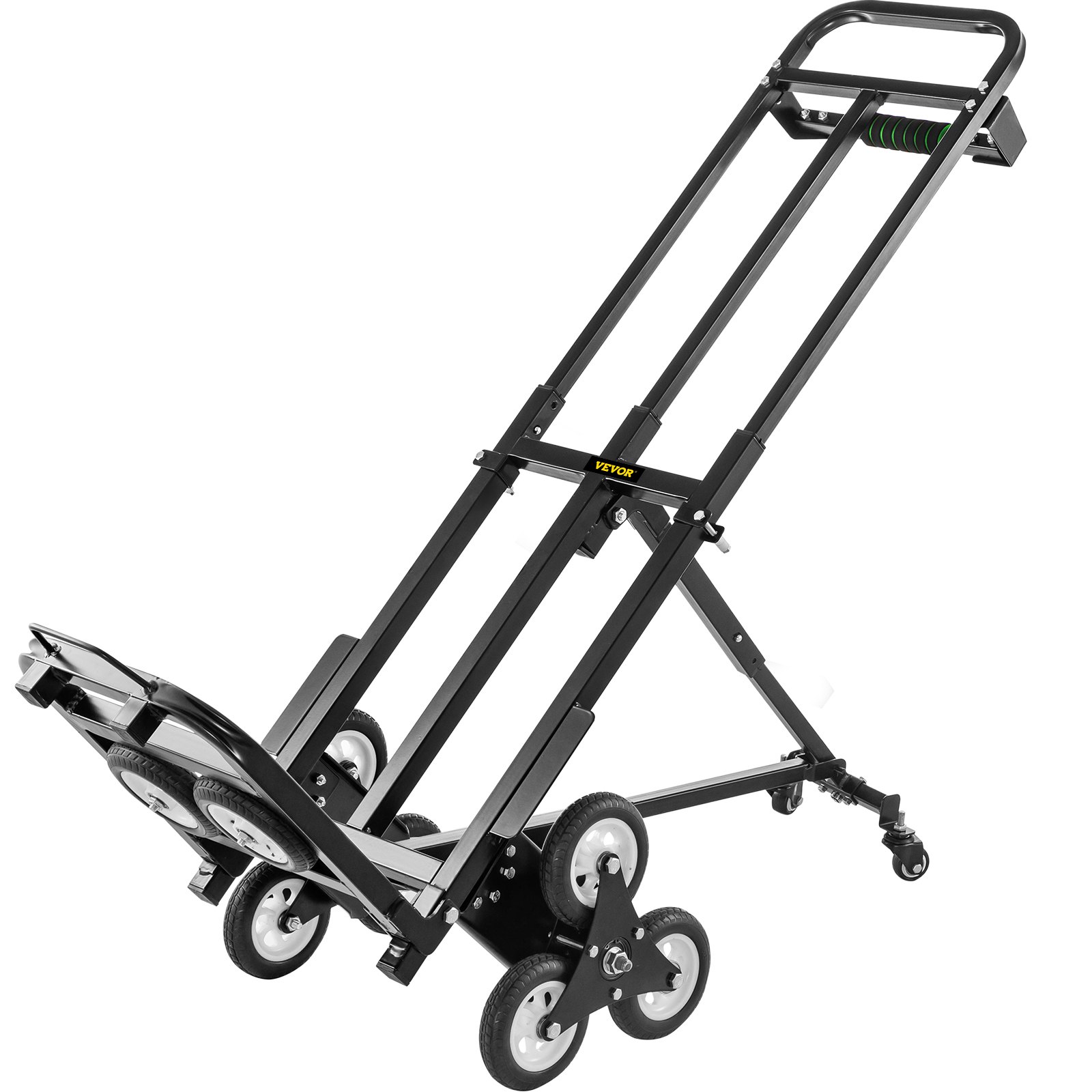 VEVOR Carro para Subir Escalera Plegable 209 kg Carretilla de Mano con 6 Ruedas
