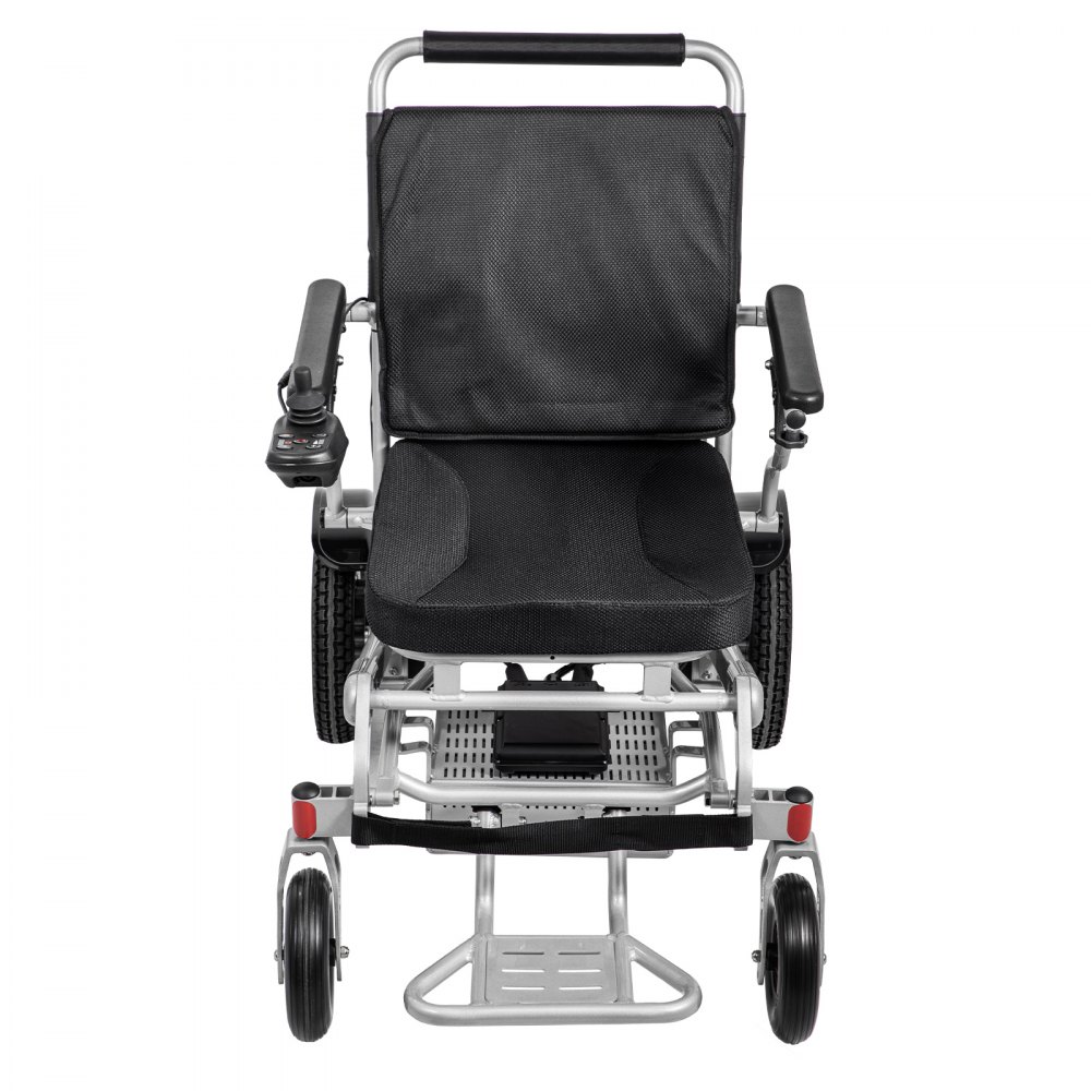 VEVOR Silla de Ruedas Eléctrica Plegable 6 km/h de Velocidad, Silla con Ruedas 28 kg Aleación de Aluminio, Silla de Ruedas Ligera Recargable para Adultos, Motor 250 W x 2 PCS con Cargador de Batería