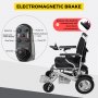 VEVOR Silla de Ruedas Eléctrica Plegable 6 km/h de Velocidad, Silla con Ruedas 28 kg Aleación de Aluminio, Silla de Ruedas Ligera Recargable para Adultos, Motor 250 W x 2 PCS con Cargador de Batería