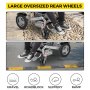 VEVOR Silla de Ruedas Eléctrica Plegable 6 km/h de Velocidad, Silla con Ruedas 28 kg Aleación de Aluminio, Silla de Ruedas Ligera Recargable para Adultos, Motor 250 W x 2 PCS con Cargador de Batería