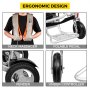 VEVOR Silla de Ruedas Eléctrica Plegable 6 km/h de Velocidad, Silla con Ruedas 28 kg Aleación de Aluminio, Silla de Ruedas Ligera Recargable para Adultos, Motor 250 W x 2 PCS con Cargador de Batería