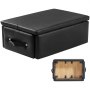 VEVOR Caja de Ejercicios de Pilates con Asiento, Equipo de Pilates de Madera Multicapa, Mejora la Fuerza, el Equilibrio y el Rango de Movimiento, Negro, Capacidad de 159 kg,  625 x 435 x 240 mm