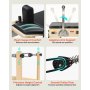 VEVOR Reformer de Pilates de Madera Máquina de Pilates para Gimnasio en Casa Equipo de Pilates Doble Resistencia Resorte y Cuerda Reformador con Cajón para Sentarse Hasta 181,4 kg, 238x73,5x92,5 cm