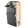 VEVOR Reformer de Pilates Plegable de Madera Máquina de Pilates para Gimnasio Equipo de Pilates Doble Resistencia Resorte y Cuerda Reformador con Caja para Sentarse Hasta 181,4kg, 238 x 68 x 57 cm