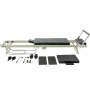 VEVOR Foldable Pilates Reformer Training Device for Home Gym Use, Pilates Bed with Dual Resistance – Spring & Cord, for Advanced and Beginner Users, up to 181.44 kg