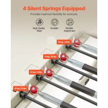 VEVOR Máquina de Pilates Reformador Plegable para Gimnasio, 252 x 62 x 77 cm