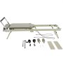 VEVOR Foldable Pilates Reformer Training Device for Home Gym, Pilates Bed with Dual Resistance – Spring and Cord, for Advanced and Beginner Users, up to 181.44 kg