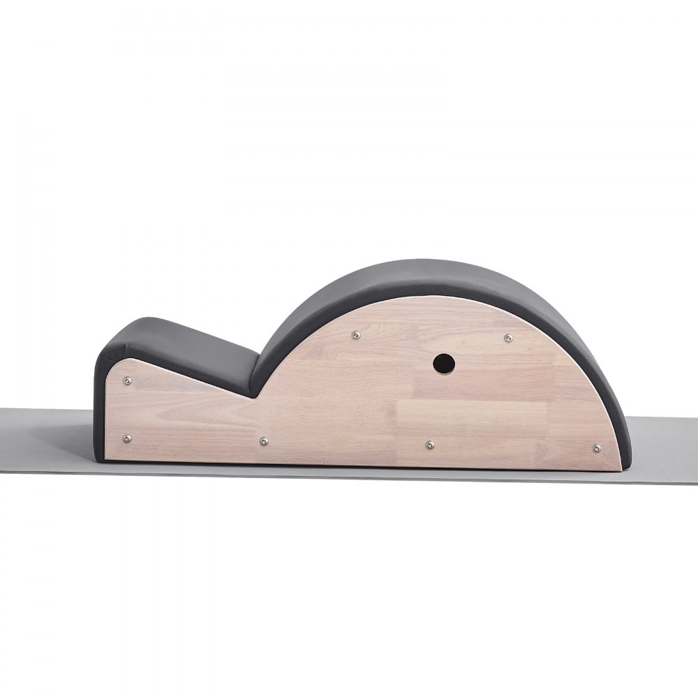 VEVOR Corrector de Columna Pilates, Accesorio de Yoga y Pilates para Gimnasio en Casa, Madera Caucho, para Ejercicios de Columna, Equilibrio, Fortalecimiento del Core, 930 x 420 x (800) x 330 mm