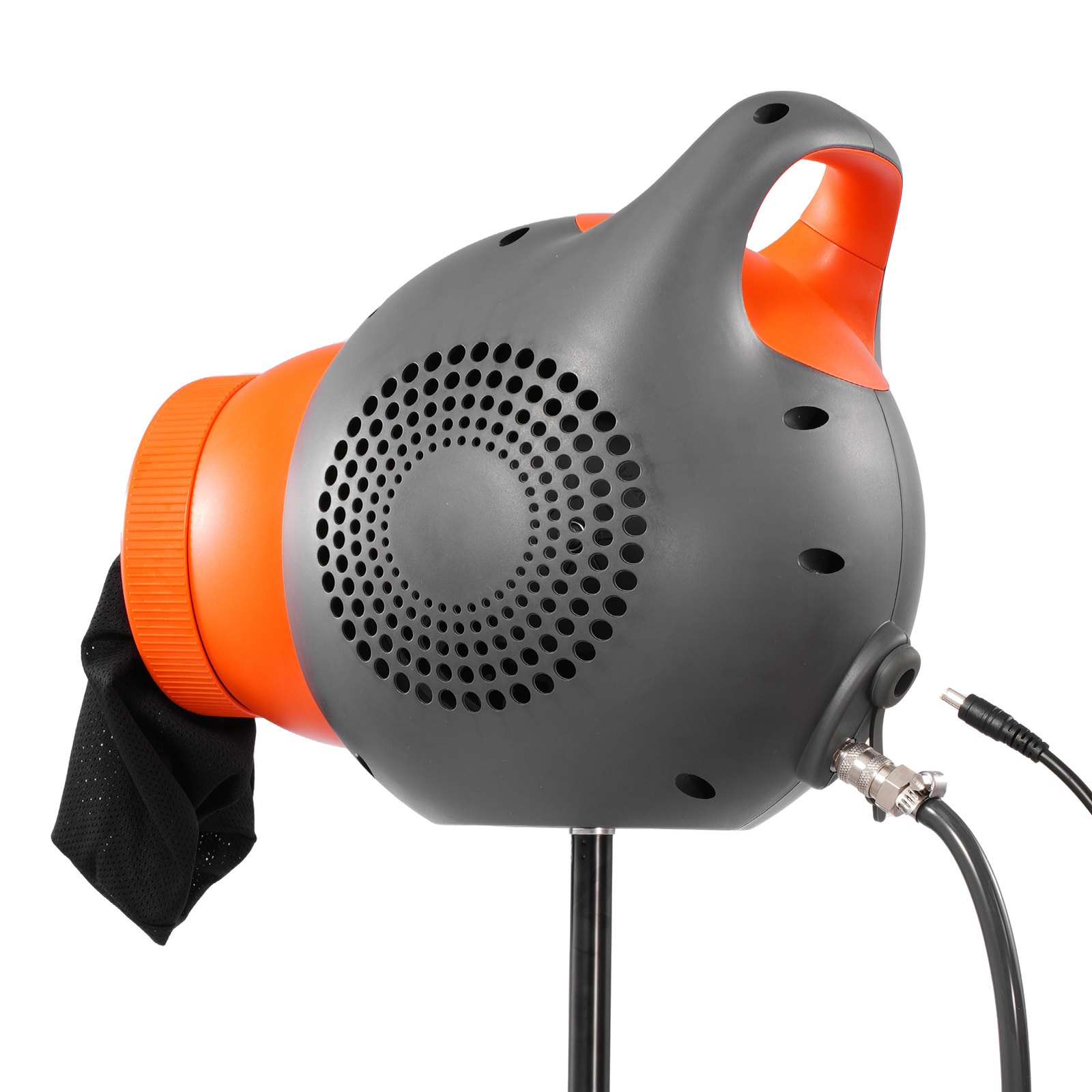 VEVOR Cañón de Espuma para Fiestas de 120 W, Máquina de Espuma Portátil con Soporte de Trípode para Patio, Piscina, Eventos al Aire Libre, Actividad de Cumpleaños, Celebraciones, Gris y Naranja