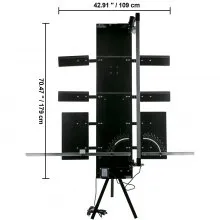 VEVOR Cortador de Alambre Caliente 360 ℃ Longitud de Corte 115 cm Máquina Corte de Espuma de Poliestireno con 4 + 2 Placas y Soporte Marcado Láser 179 x 42 x 15 cm Mesa de Trabajo de Corte de Espuma