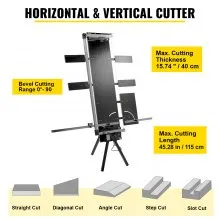 VEVOR Cortador de Alambre Caliente 360 ℃ Longitud de Corte 115 cm Máquina Corte de Espuma de Poliestireno con 4 + 1 Placas y Soporte Marcado Láser 179 x 42 x 15 cm Mesa de Trabajo de Corte de Espuma