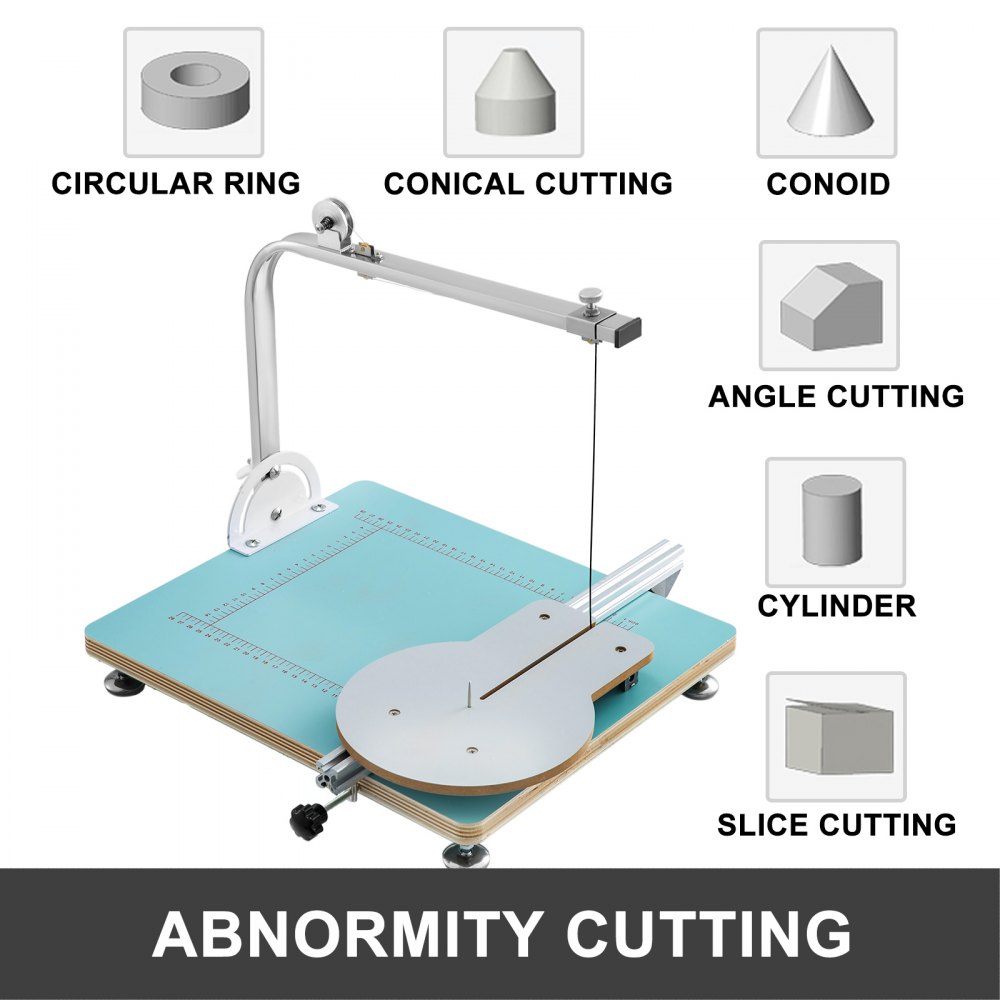 VEVOR Hot Wire Foam Cutter, 20cm Foam Cutting Machine, Adjustable Temperature, Scaled Workbench 77 x 36 x 35.5 cm
