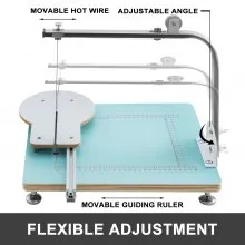 VEVOR Cortador de Espuma de Alambre Caliente 40x33x35,5 cm Temperatura Controlable 50-300 ℃ Cortador de Alambre Caliente Espuma Poliestireno 10-240 V Cortador de Espuma con Banco de Trabajo Escalado
