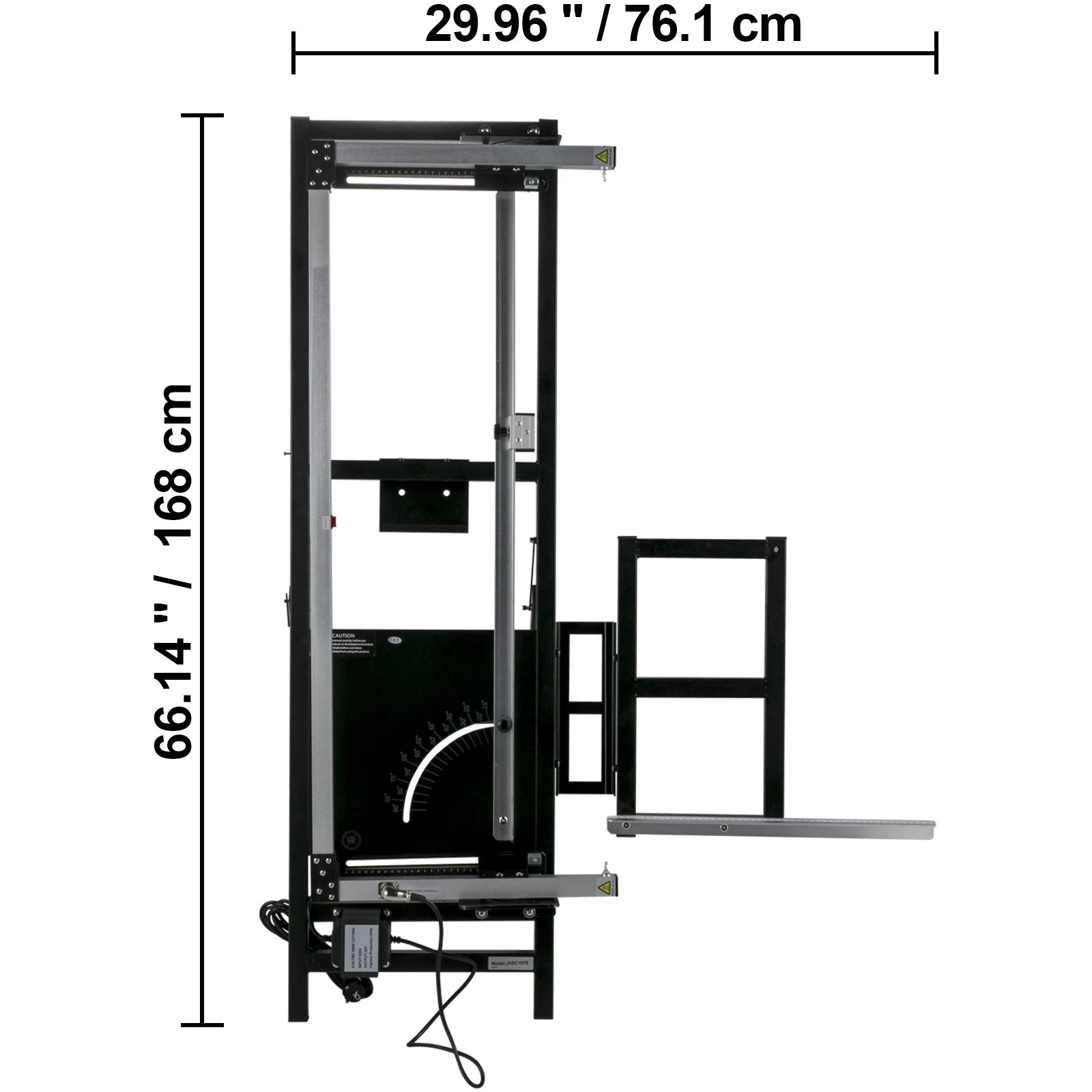 VEVOR Máquina Cortadora de Espuma Longitud de Corte 120 cm con Cuchillo Caliente
