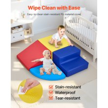 VEVOR 4 PCS Juego de Juguetes de Escalada de Espuma para Niños de 6 Meses-3 Años
