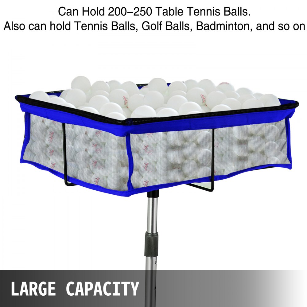 Colector de Bolas de Ping-Pong Almacenamiento de Bolas Múltiples Soporte para Pelotas de Tenis Pelota de Golf Cuadrado Azul