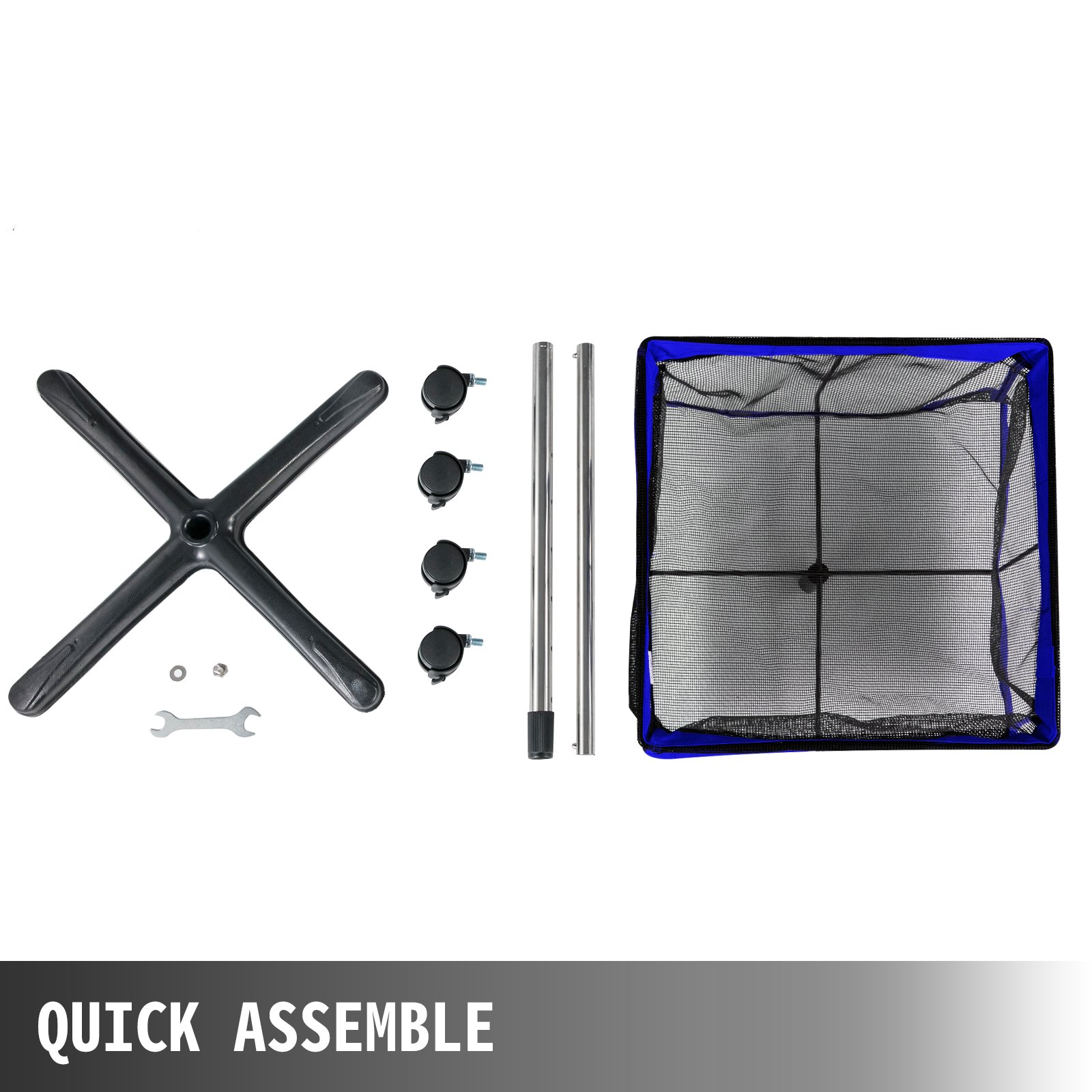 Colector de Bolas de Ping-Pong Almacenamiento de Bolas Múltiples Soporte para Pelotas de Tenis Pelota de Golf Cuadrado Azul