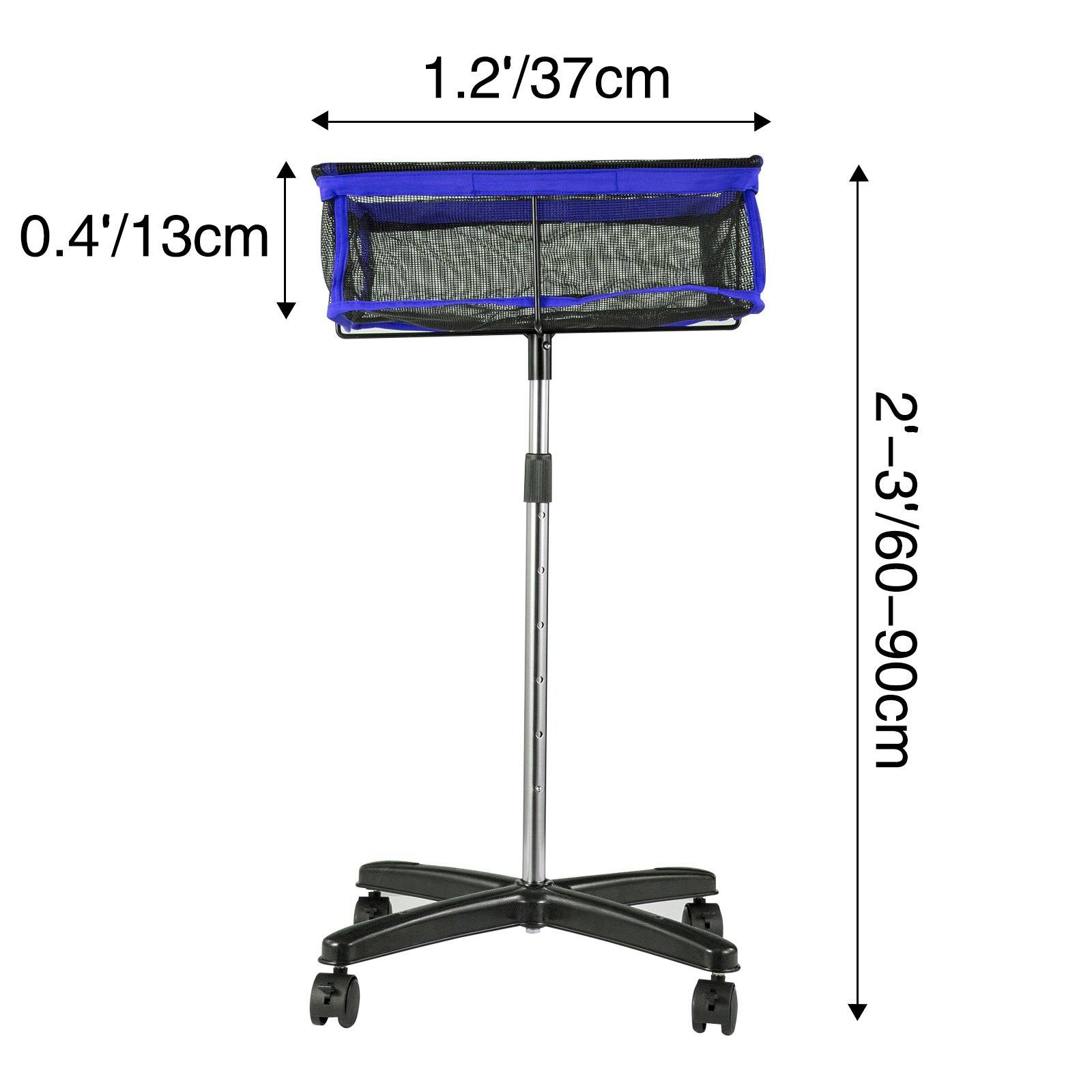 Colector de Bolas de Ping-Pong Almacenamiento de Bolas Múltiples Soporte para Pelotas de Tenis Pelota de Golf Cuadrado Azul