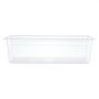VEVOR 4-Pack Polypropylene Food Pans, Full Size, 15cm Deep, Lid, Prep Table for Restaurants, Buffets, Salad Bars, Commercial Food Storage Containers, Dishwasher Compatible, Stackable, Scale Markings