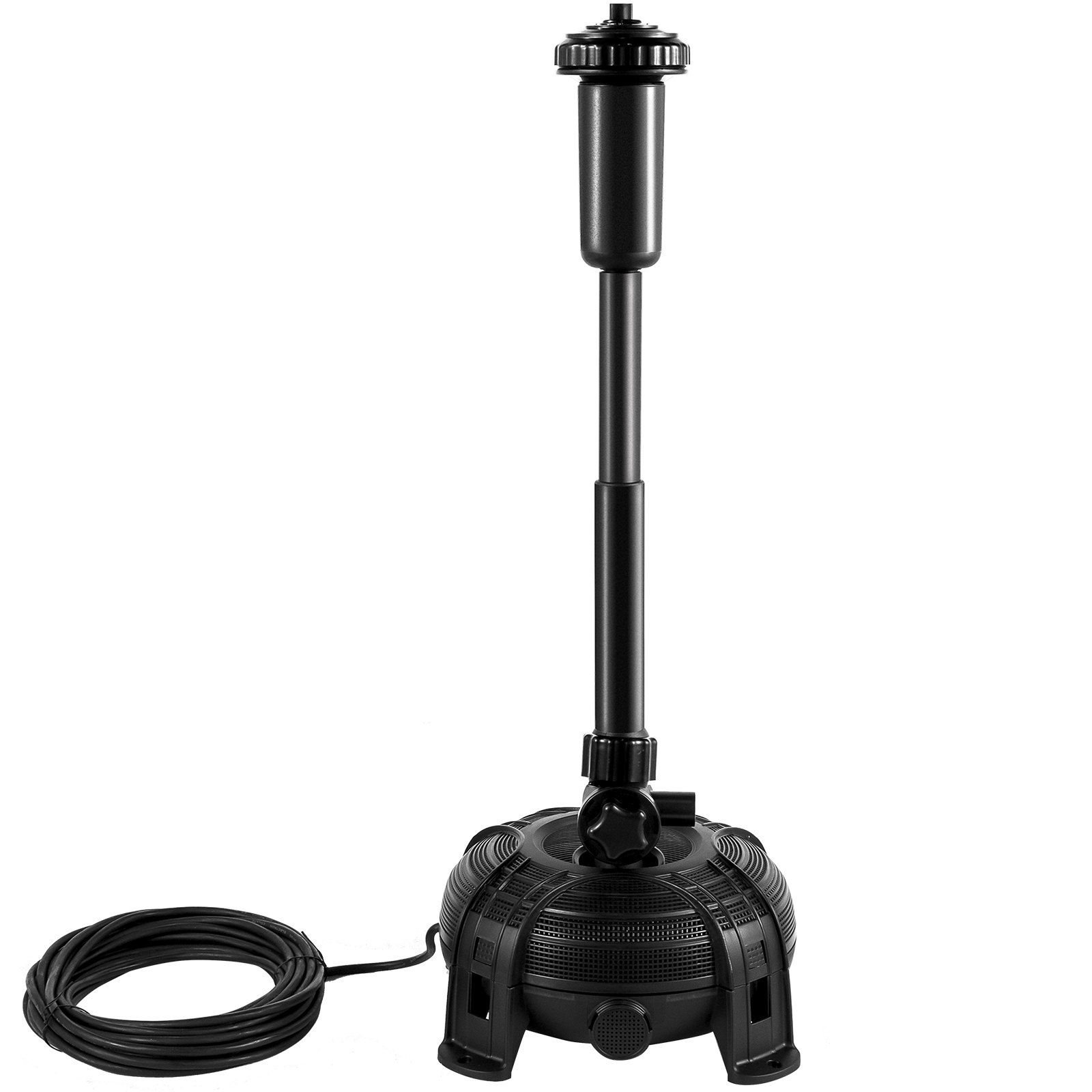 Vevor 6500 L/h Bomba De Agua Para Estanque 130 W 2 Boquillas Altura De 3,9 M