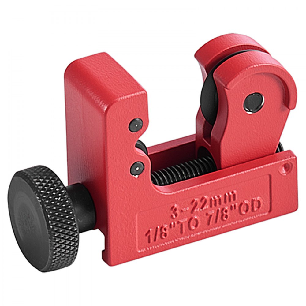 VEVOR Herramienta Abocardador Tubos de Freno, Kit de Reparación de Líneas de Freno 37 Grados para Tubo de Cobre de 4,76 x 15,87 mm, Dobladora de Tubos 3 en 1, Cortador de Tubos, 20 Racores, 2 Uniones