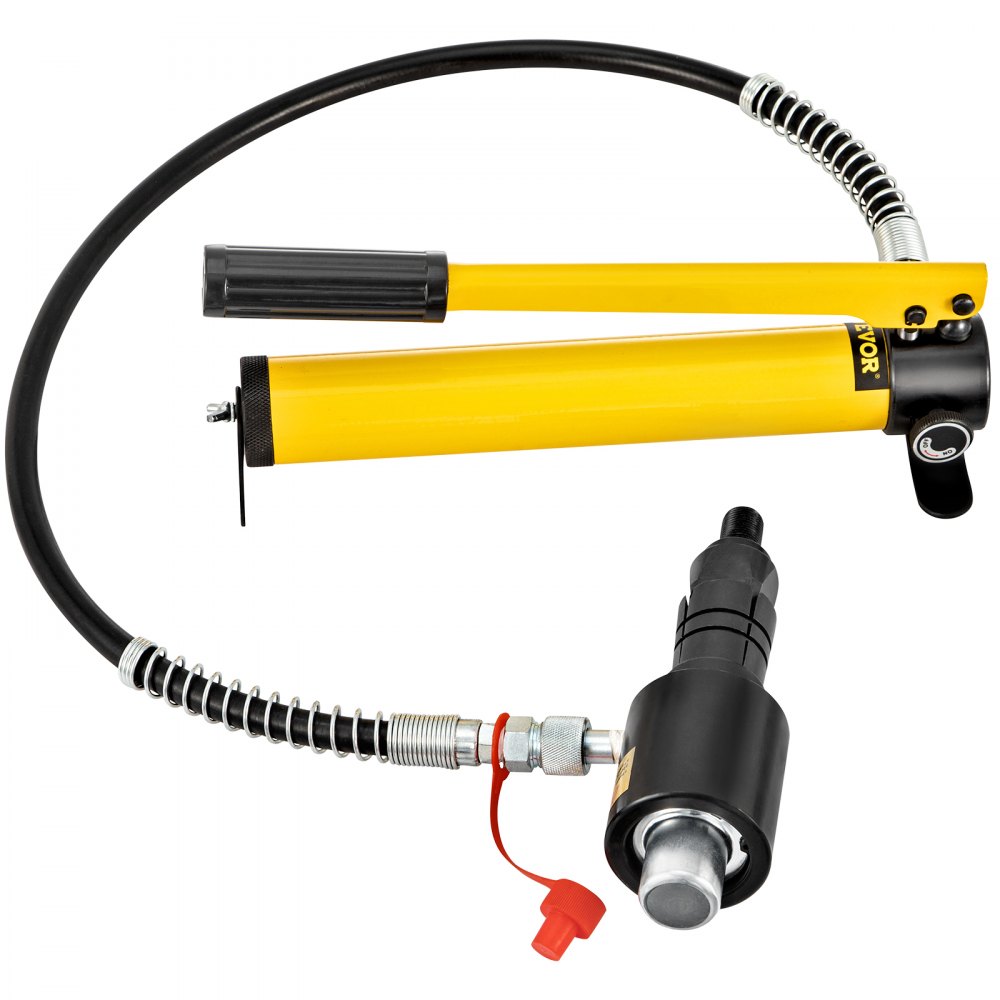 VEVOR Expansor de tubo de escape hidráulico tamaño 1-5/8" a 4-1/4" estirador de tubo hidráulico manual 10T 4 troqueles 2 cajas de almacenamiento para tubos de cobre y aluminio reparación de automóvil