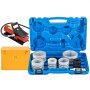 VEVOR Expansor de tubo de escape hidráulico, tamaño 1-5/8" a 4-1/4", bomba de pedal 10 T con 4 troqueles 2 cajas de almacenamiento para tubos de cobre y aluminio en reparación de automóviles