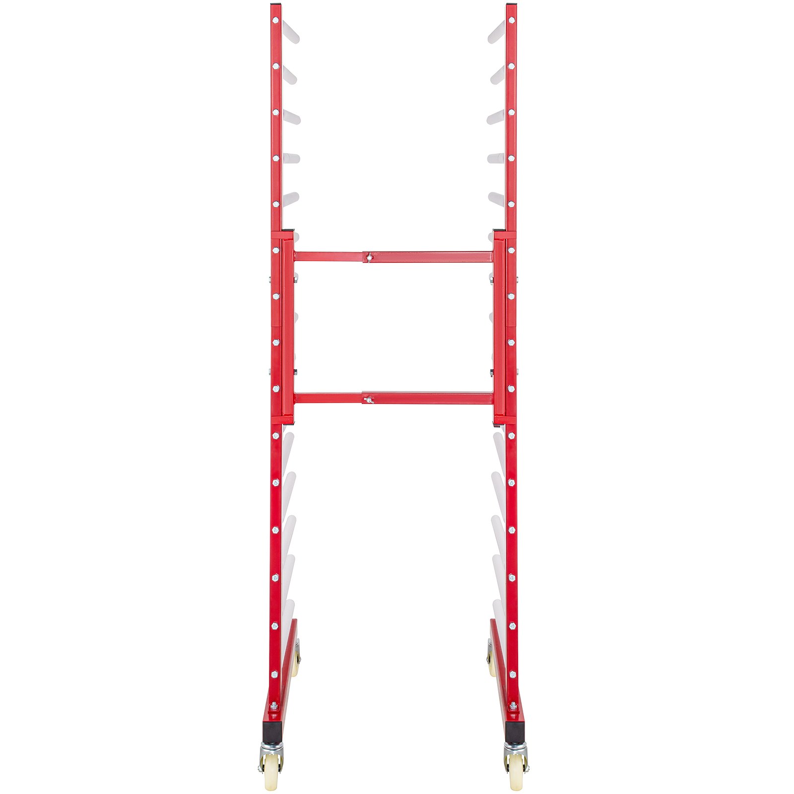Vevor Rejilla De Secado De Pintura De Coches 770 Libras 15 Pares De Brazos Rojo