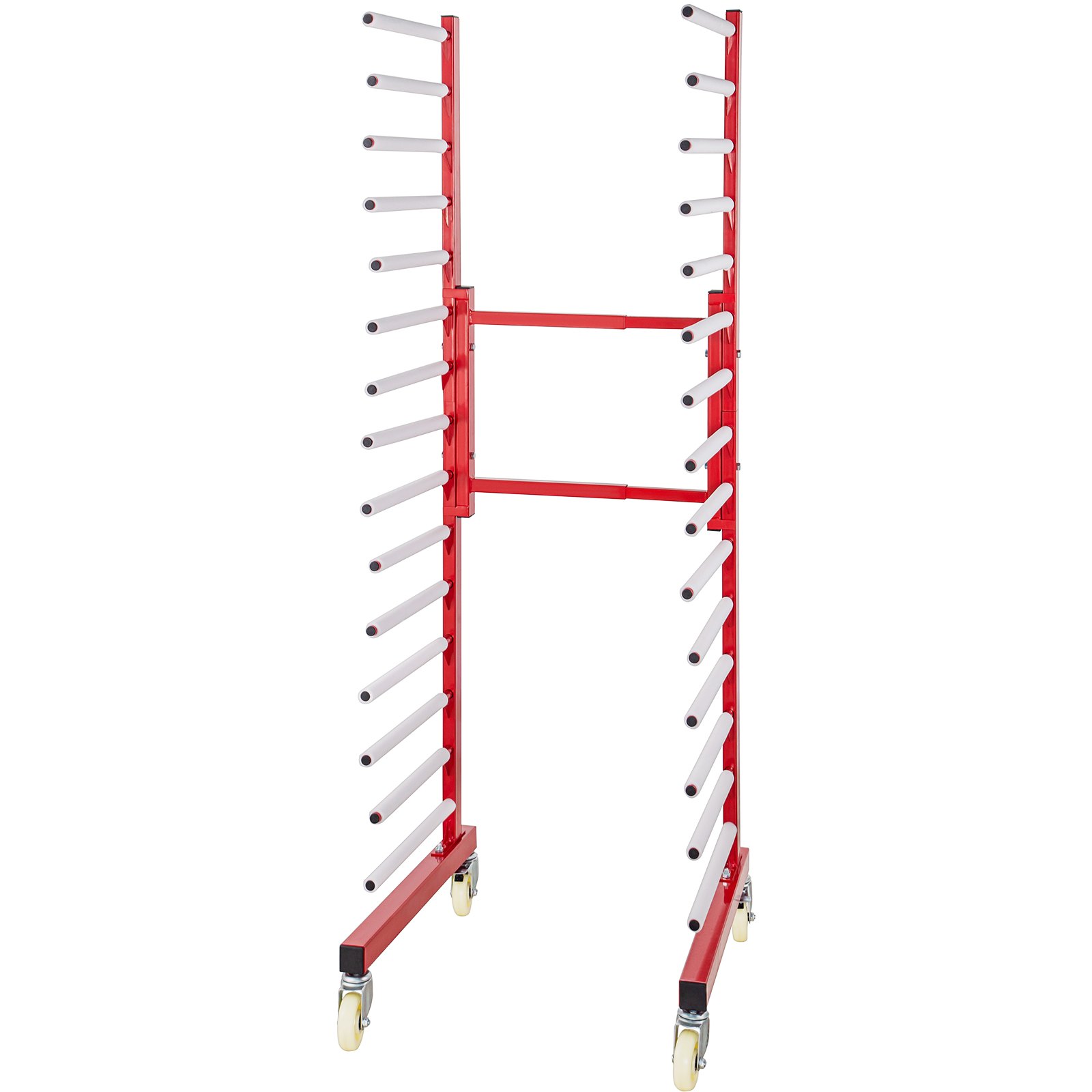 Vevor Rejilla De Secado De Pintura De Coches 770 Libras 15 Pares De Brazos Rojo