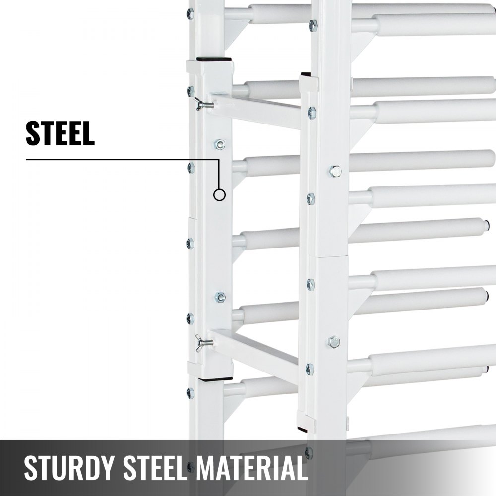 Vevor Rejilla De Secado De Pintura De Coche 770 Libras 15 Pares De Brazos Blanco