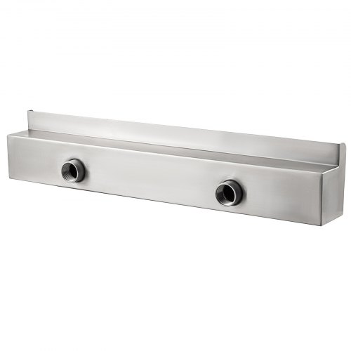 59.1" x 4.5" x 3.1" Fuente Rectangular Acero Inoxidable para Piscinas Jardín y Decoración