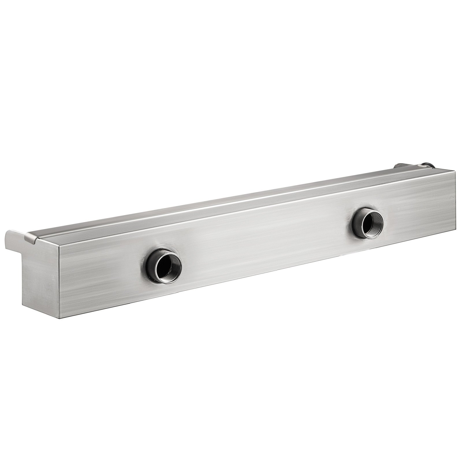 VEVOR Cascada de Agua de Acero Inoxidable 60 x 11.4 x 7.8 CM Fuente de Cascada Cascada Agua Acero Inoxidable Fuente Rectangular para Piscina con LED
