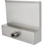 VEVOR Fuente Rectangular para Piscina Acero Inoxidable Cascadas para Piscinas 30x26x8 cm Fuente de Piscina exterior Flujo de Agua Ancha de 30 cm Cascada de Agua al Aire Libre de Jardín Patio Estanque