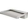 VEVOR Fuente Rectangular para Piscina Acero Inoxidable Cascadas para Piscinas 30x26x8 cm Fuente de Piscina exterior Flujo de Agua Ancha de 30 cm Cascada de Agua al Aire Libre de Jardín Patio Estanque