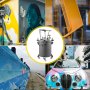 Vevor Pintura Tanque De Presión 20 L 60-71 Psi Tanque De Pintura Manual Plata