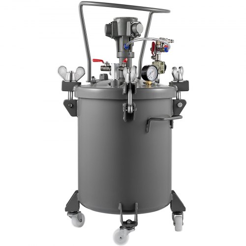 Vevor 30 L De Pintura Tanque De Presión 5 Bar Tanque De Pintura Automático Plata