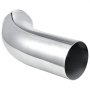 VEVOR Tubo de Escape con Pieza Angular, Entrada de 101,6 mm, Salida de 152 mm, Longitud Total de 584 mm, Tubo de Escape Curvado hacia Abajo con Abrazadera para Camiones, Sedanes, Deportivos y SUV