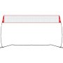 VEVOR Volleyball Net, Height-Adjustable Volleyball Net Set, 4.3 x 2.3-2.4 m, Portable Beach Volleyball Net, Foldable Volleyball Net with Volleyball & Carrying Bag, for Garden, Beach