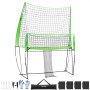 VEVOR Volleyball Training Net, Infinitely Height-Adjustable Exercise Equipment with Ball Return, 2.44 x 3.35 m Portable Net Station, Easy Setup for Indoor and Outdoor Use in the Garden
