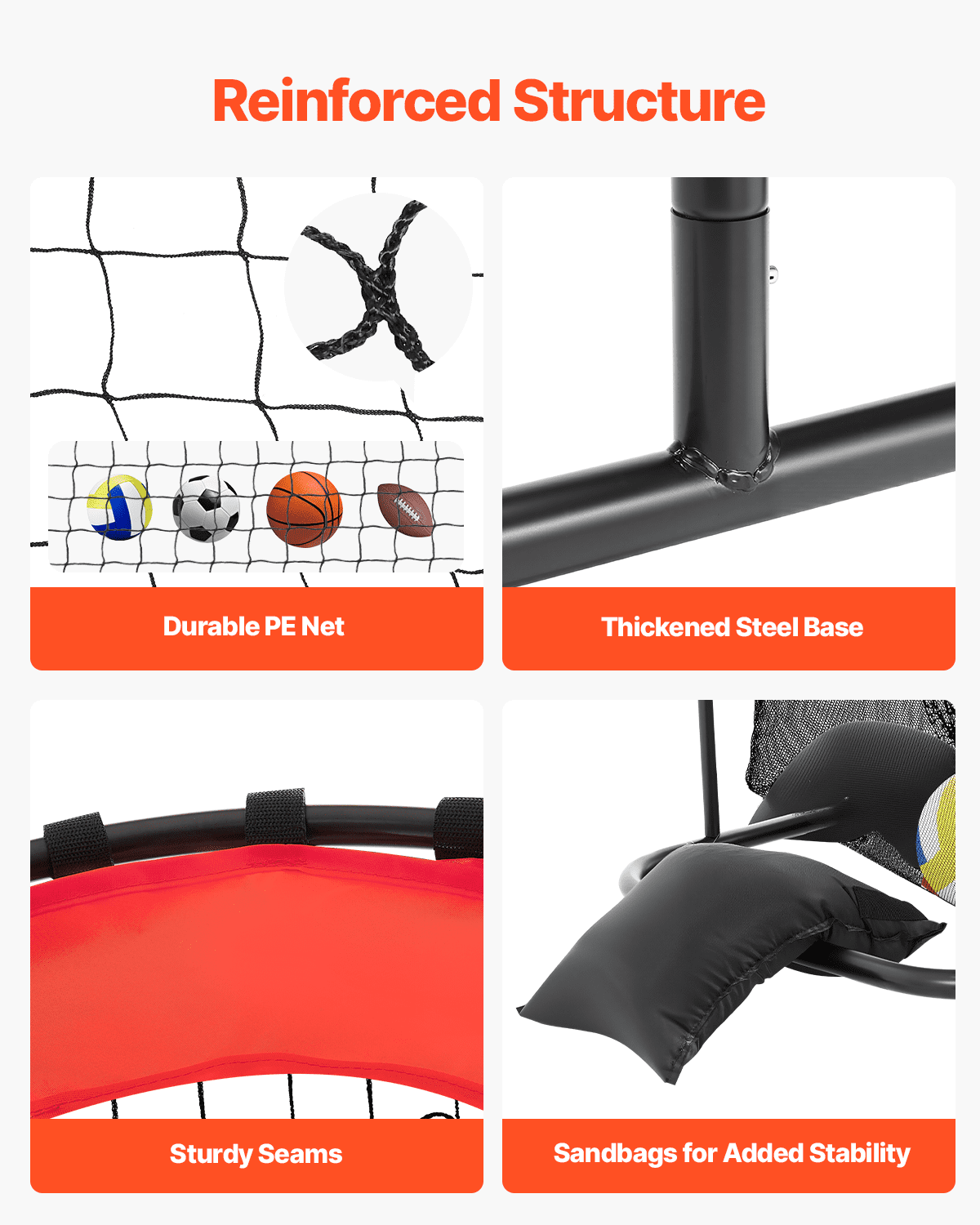 VEVOR Equipo de Entrenamiento Profesional para Colocador de Voleibol, con Ángulo y Altura Ajustables, con Carrito, 4 Ruedas y Bolsa de Transporte, para Interior y Exterior para Saques, Remates