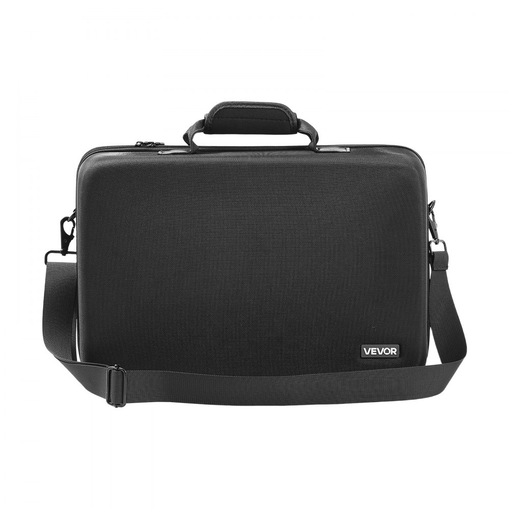 VEVOR Estuche de Transporte PS5, Bolsa de Viaje 395 x 190 x 250 mm para PlayStation 5 Slim EVA a Prueba de Golpes con Forro Interior Suave, Divisores Acolchados y Asa para Almacenamiento, Negro