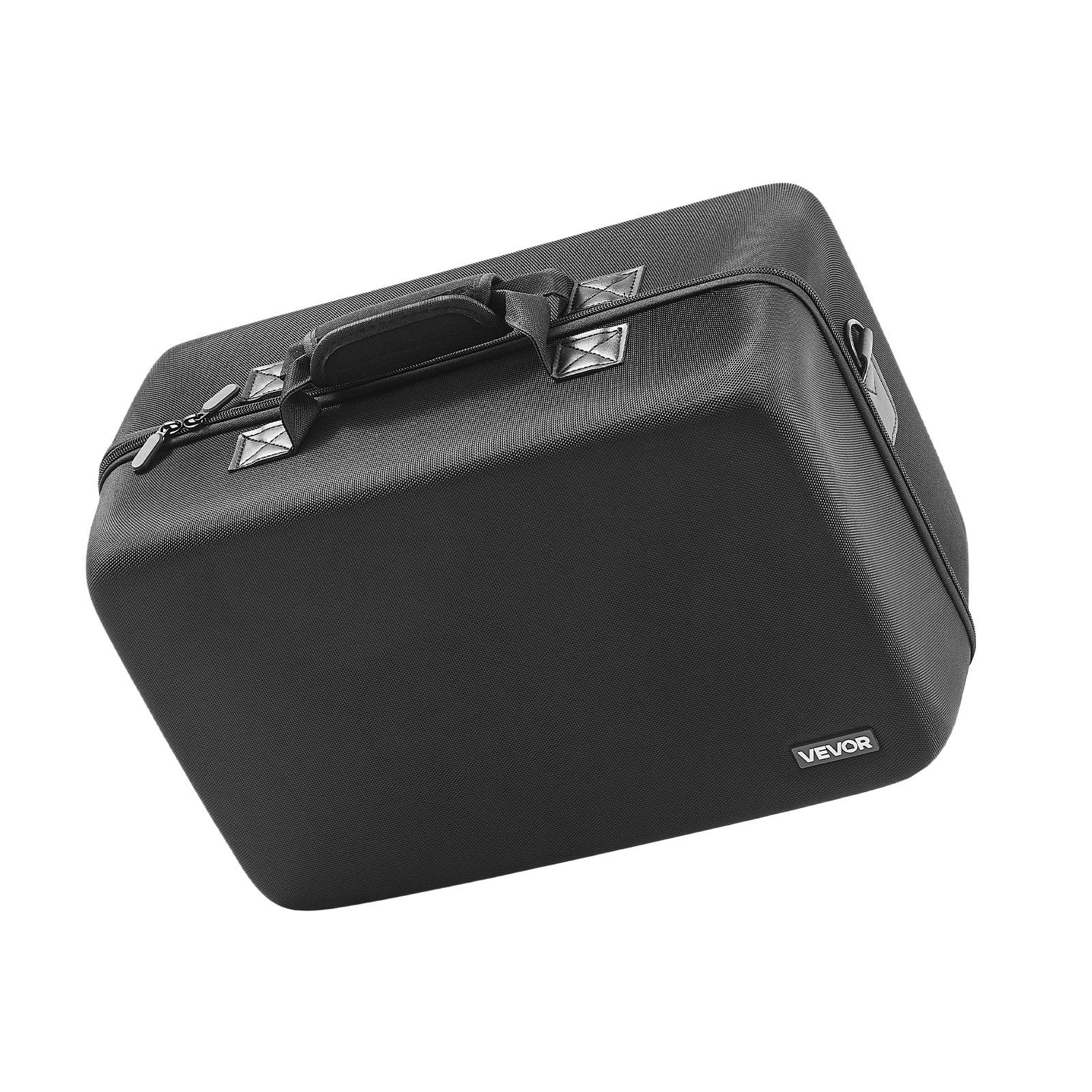 VEVOR Estuche de Transporte PS5, Bolsa de Viaje 395 x 190 x 250 mm para PlayStation 5 Slim EVA a Prueba de Golpes con Forro Interior Suave, Divisores Acolchados y Asa para Almacenamiento, Negro
