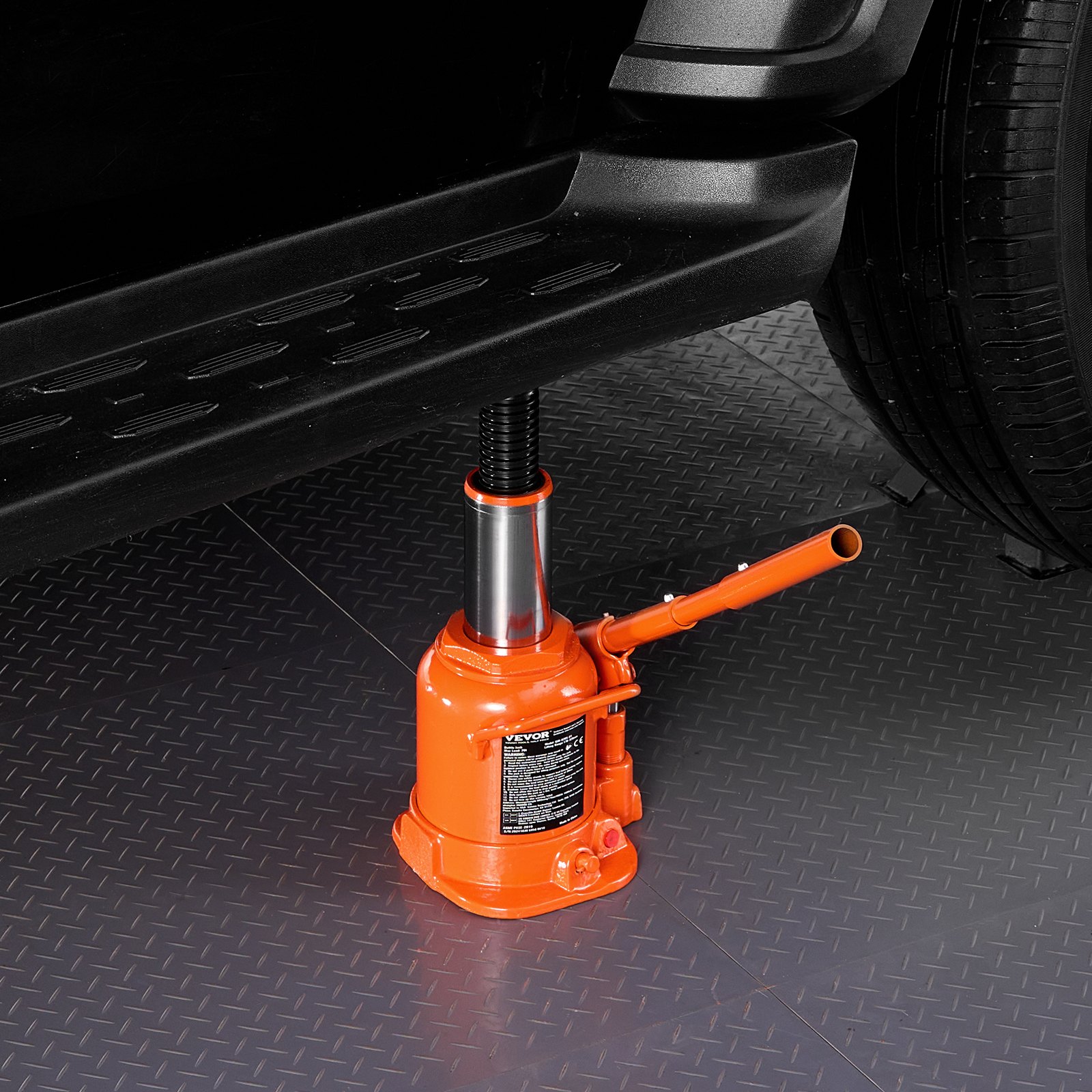 VEVOR Gato Hidráulico de Botella 20 T Manual Gato de Botella Soldado Rango de Elevación de 175-320 mm Mango Largo de 3 Secciones para Automóviles, Reparación de Automóviles, Ingeniería Industrial