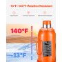 VEVOR Gato Hidráulico de Botella 30 T Manual Gato de Botella Soldado Rango de Elevación de 285-475 mm Mango Largo de 3 Secciones para Automóviles, Reparación de Automóviles, Ingeniería Industrial