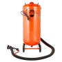 VEVOR 28-gallon vacuum sandblaster, dust-free sandblaster with built-in 1200W vacuum system for dust control and abrasive recirculation, 60-110 PSI high-performance blasting unit