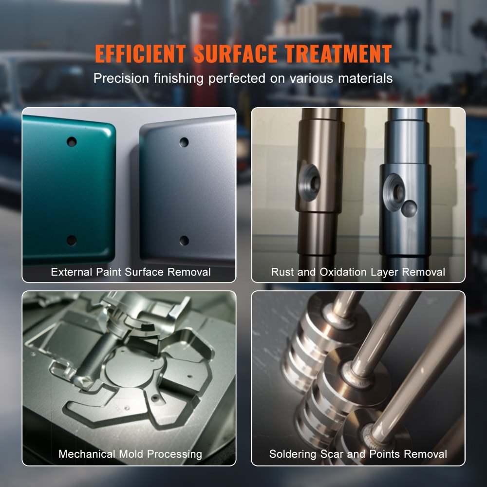 VEVOR 40-Gallon Sandblasting Cabinet, 40-120 PSI Portable Tabletop Sandblasting Cabinet, Heavy-Duty Steel Sandblaster with Blasting Gun and 4 Ceramic Nozzles for Removing Paint, Stains, and Rust